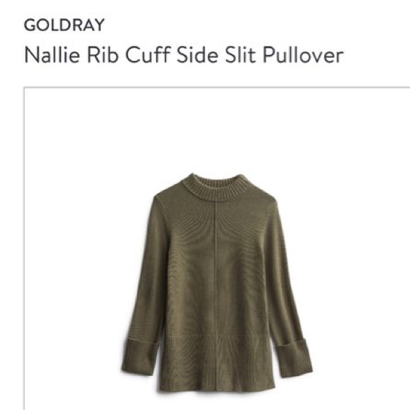 StitchFix Goldray Nallie Rib Cuff Pullover Sweater - Picture 4 of 8